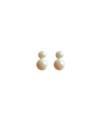 The Double Pearl Earings