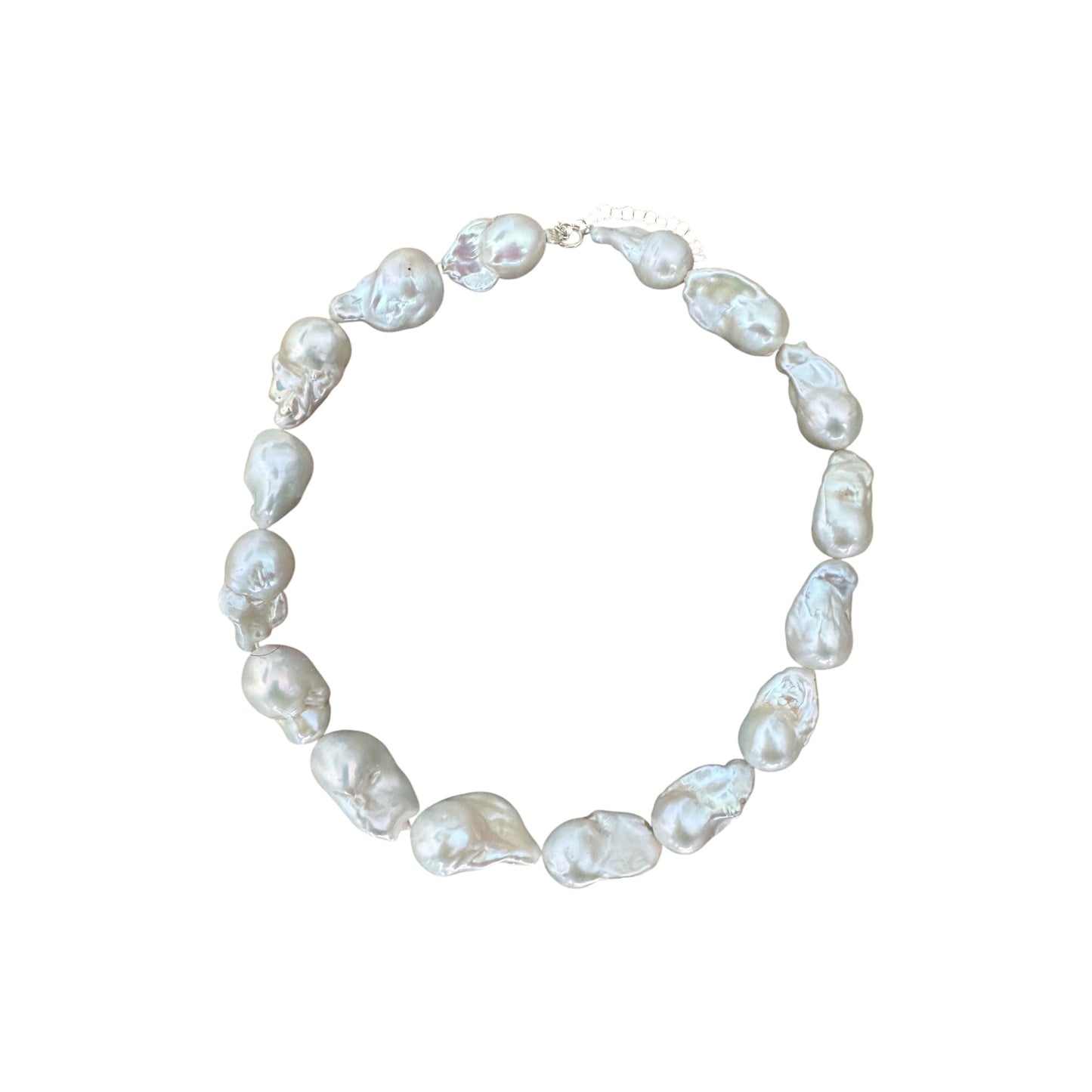 White Barouqe Necklace For Him