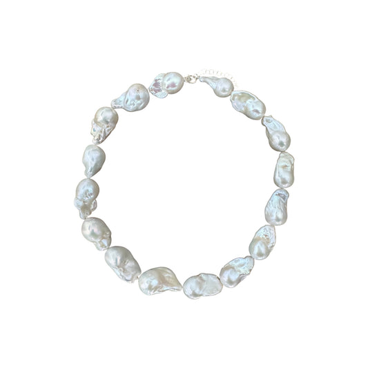 White Barouqe Necklace For Him