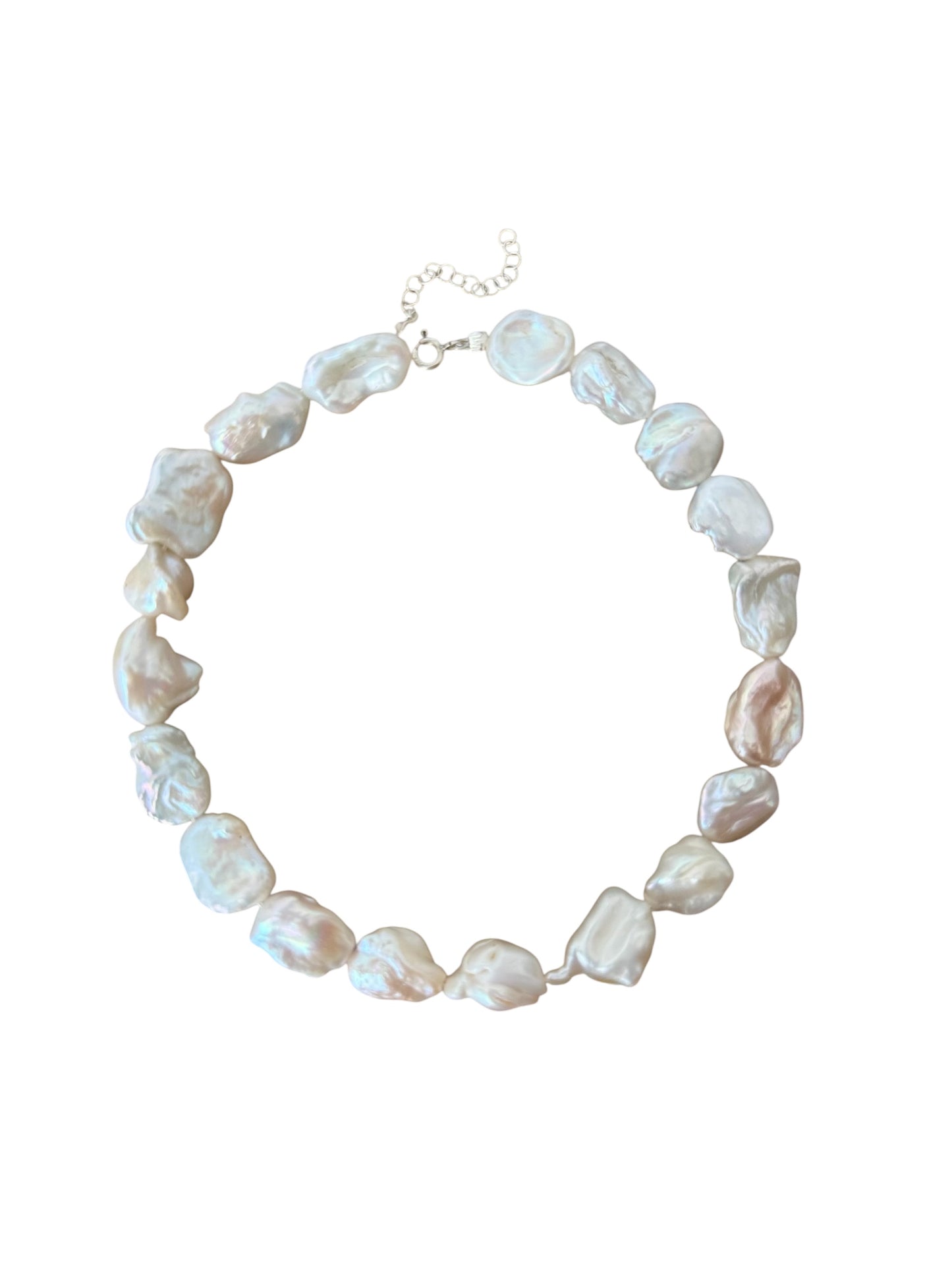 The White Keshi Necklace