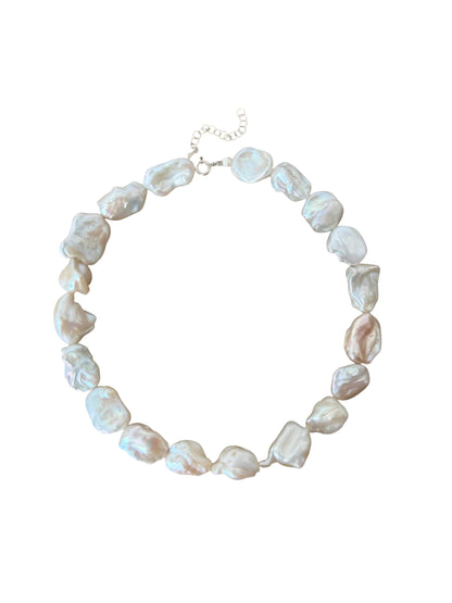 The White Keshi Necklace