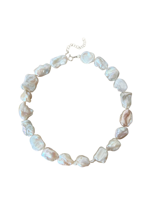 The White Keshi Necklace