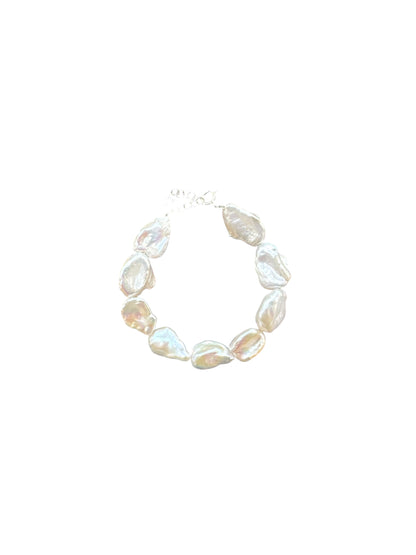 The White Keshi Bracelet