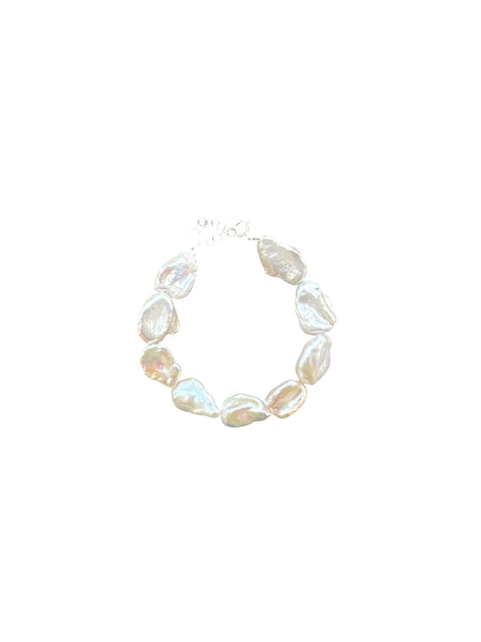 The White Keshi Bracelet